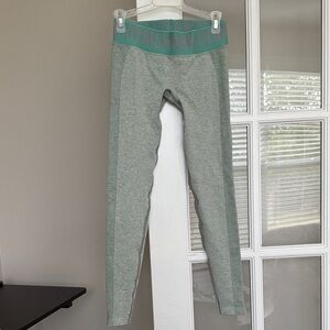 Gymshark Leggings with Teal Waistband